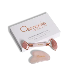 Osmosis Rose Quartz Facial Roller & Gua Sha Set