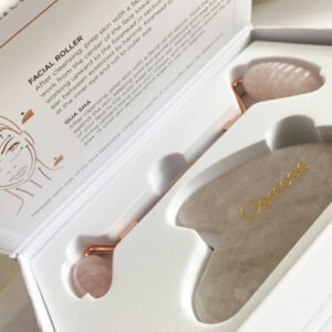 Osmosis Rose Quartz Facial Roller & Gua Sha Set